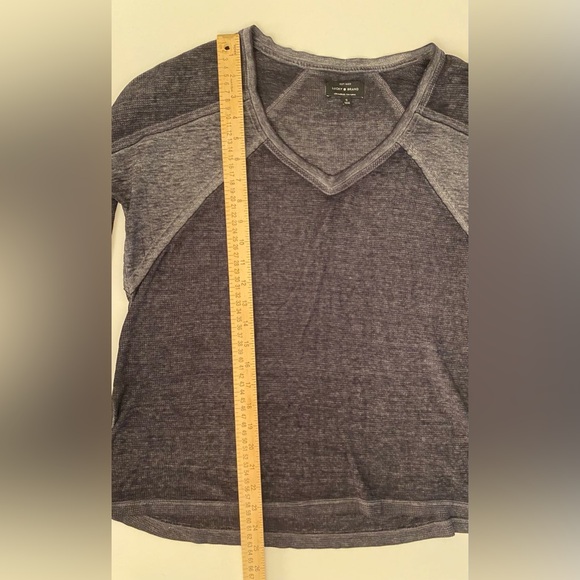 Lucky Brand Thermal Black Long Sleeve Top - Picture 8 of 9